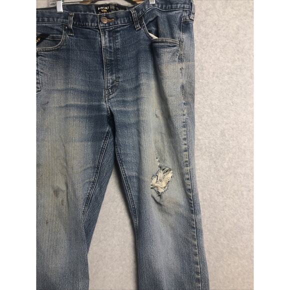 ARIAT Rebar M4 Relaxed Boot Jeans Mens Size 40x34 Workwear - Picture 2 of 16